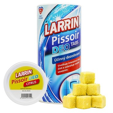 Larrin Pissoar deo Citrus 900g tuba - Drogerie Koupelna a WC Pissoar tablety